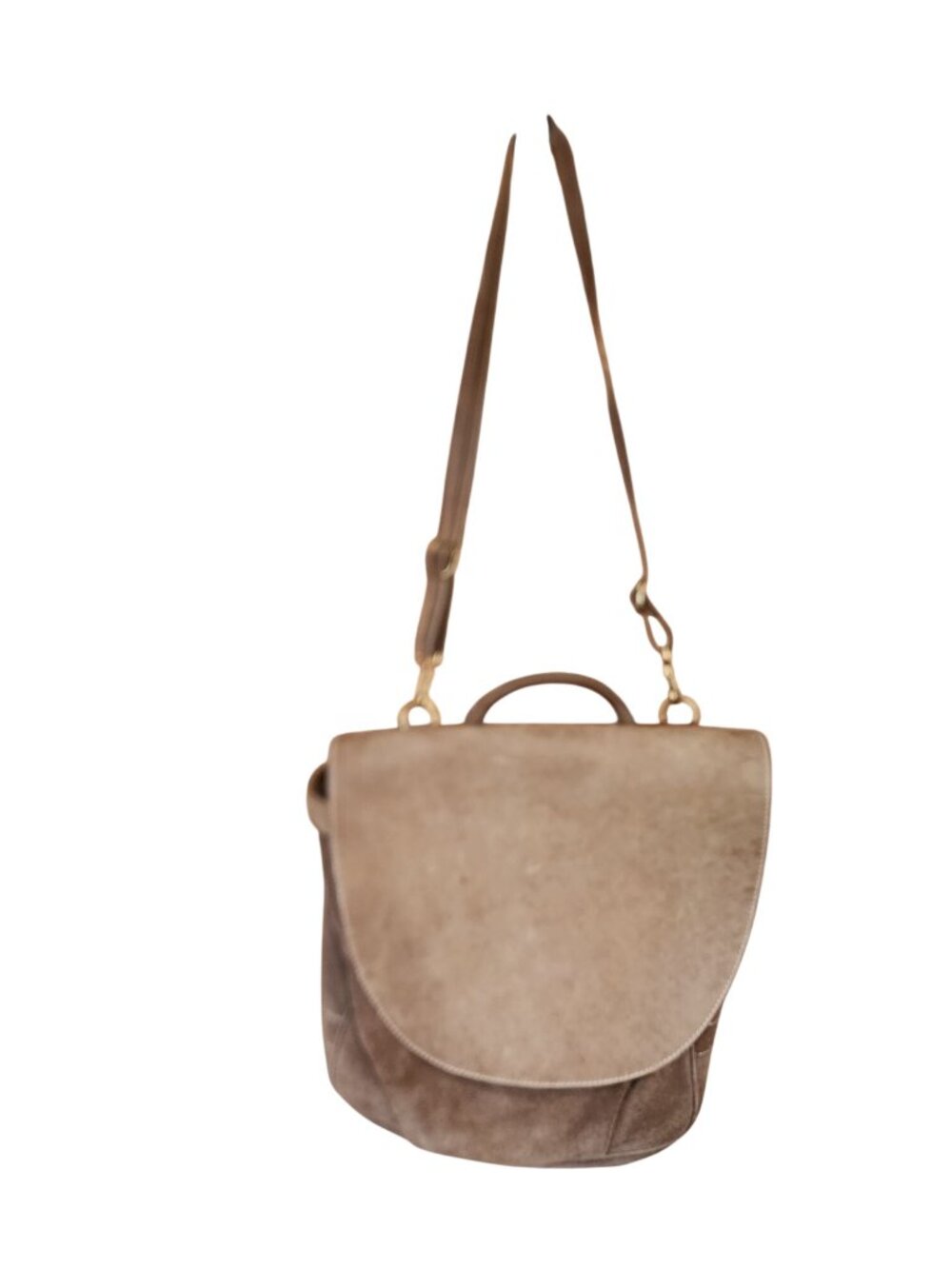 Suede Sundance mailbag vintage leather satchel unisex large bag with two handles - Picture 1 of 11